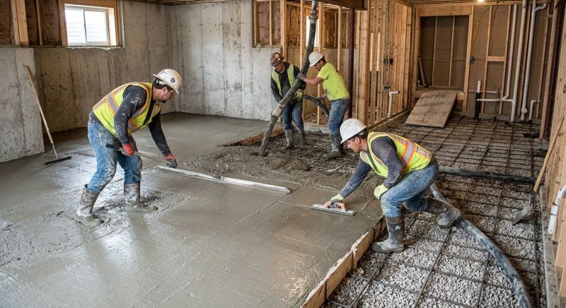 Basement Concrete Installation in Woodbridge, VA
