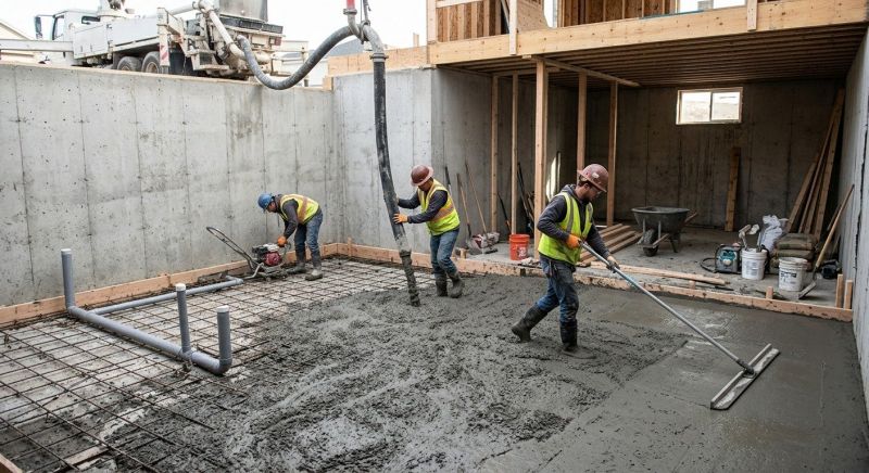 Basement Concrete Installation in Oakton, VA