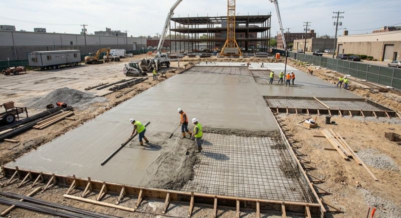 Commercial Slab Construction in Catlett, VA