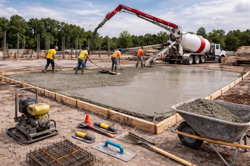 Commercial Slab Construction in Chantilly, VA