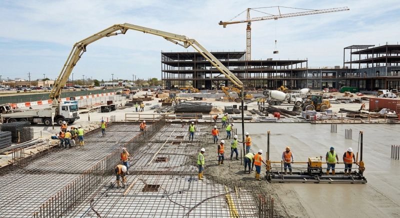 Commercial Slab Installation in Stafford County, VA