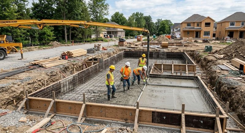 Concrete Foundation Installation in Burke, VA