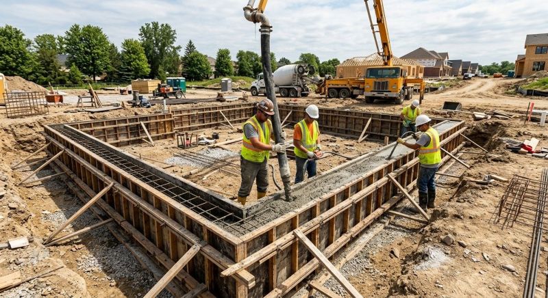 Foundation Wall Pouring in Chantilly, VA