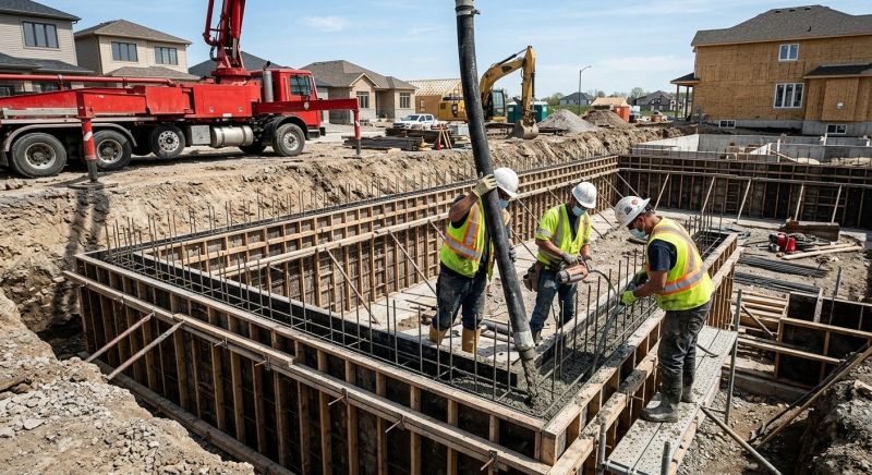 Foundation Wall Pouring in Woodbridge, VA