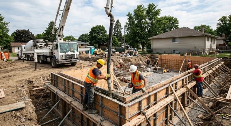 Foundation Wall Pouring in Vienna, VA
